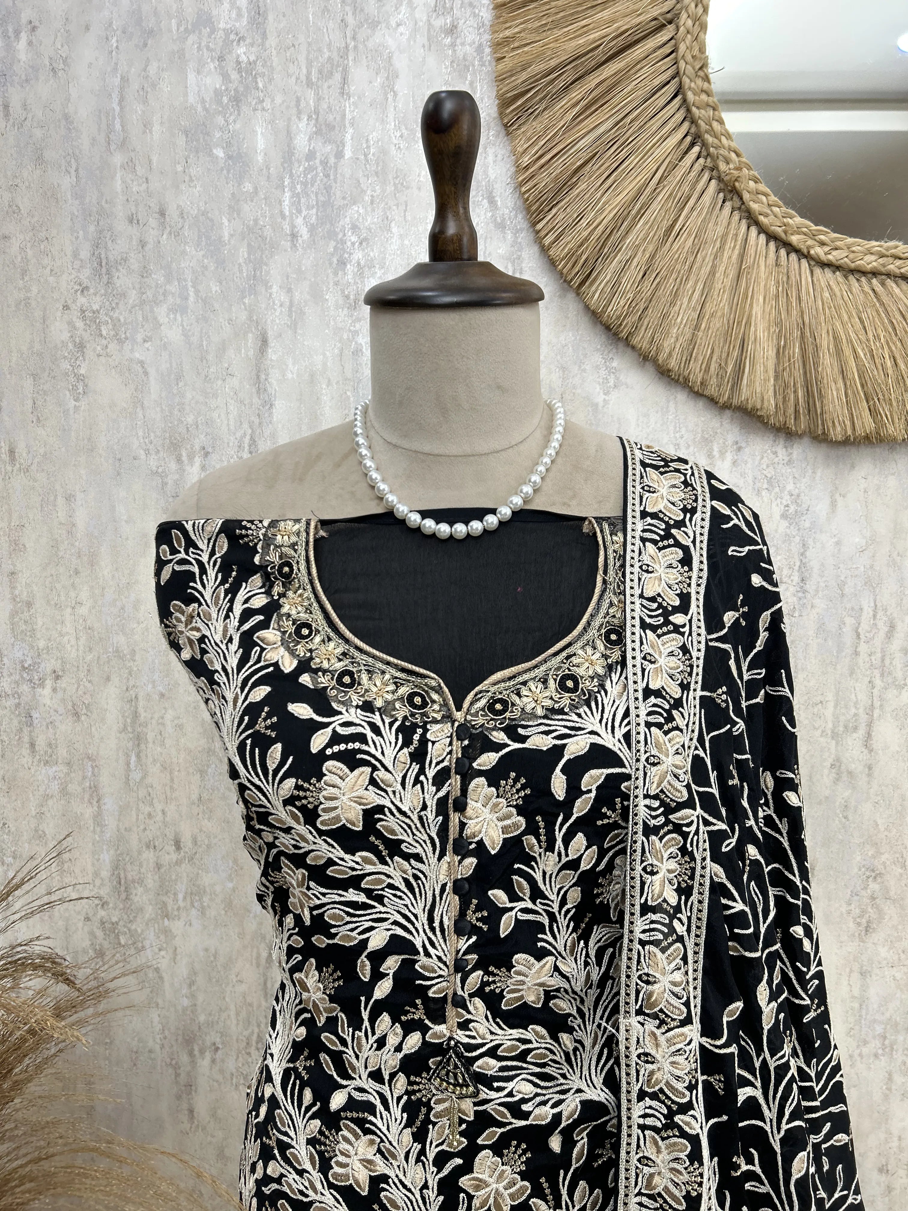 Elegant Embroidered Unstiched Suit