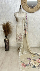 Floral Charm Unstiched Suit