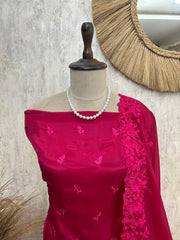 Rose Embroidered Grace Unstiched Suit