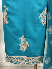 Royal Teal Unstiched Suit