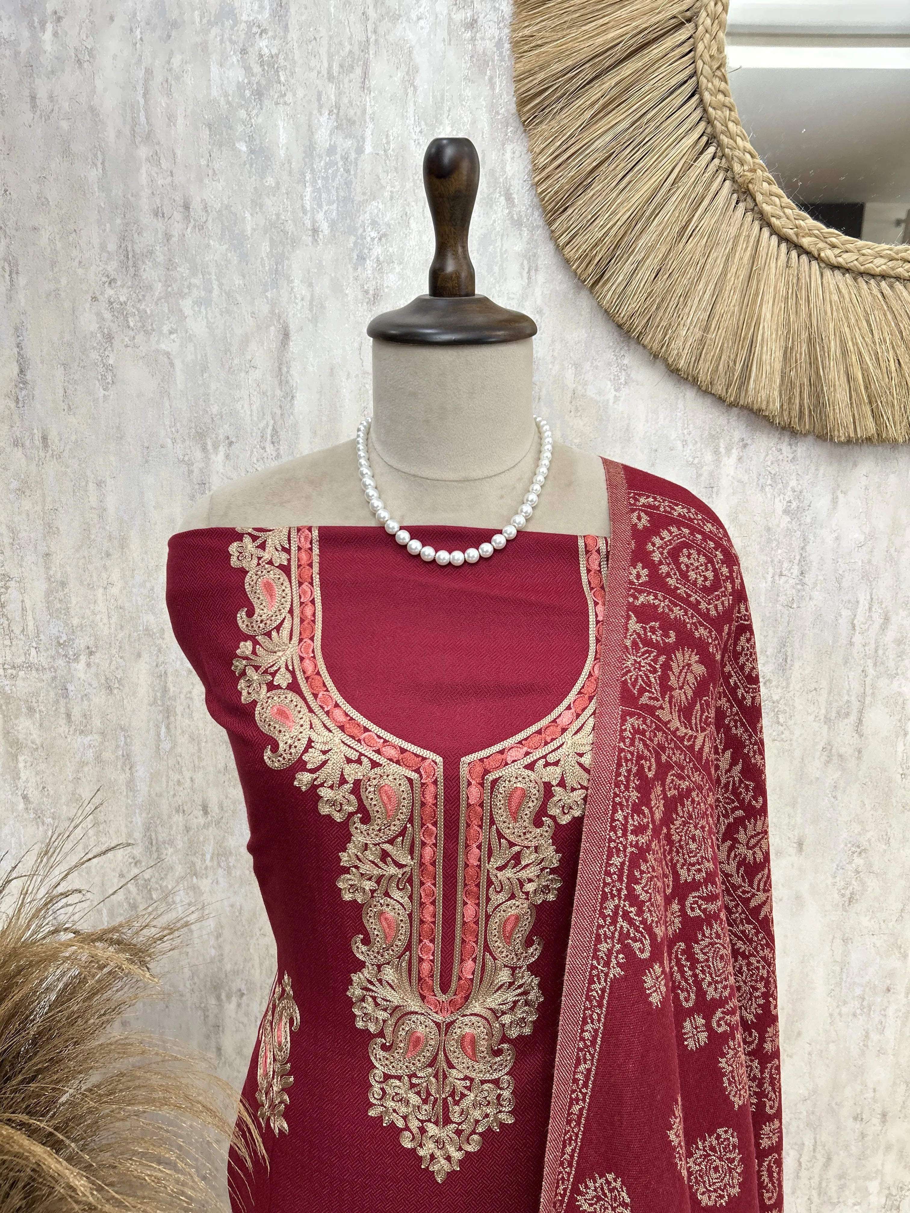 Royal Teal Unstiched Suit