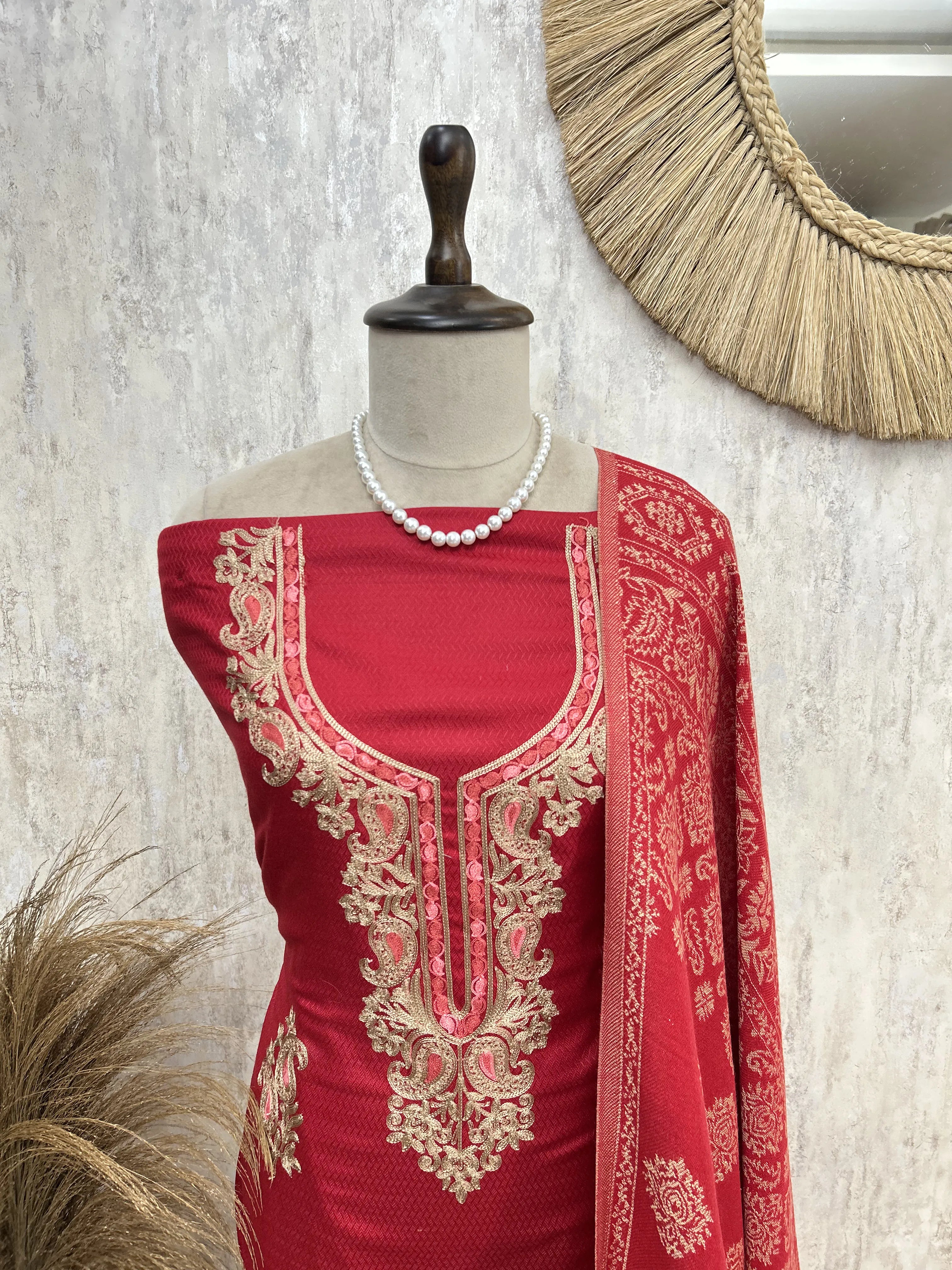 Royal Teal Unstiched Suit