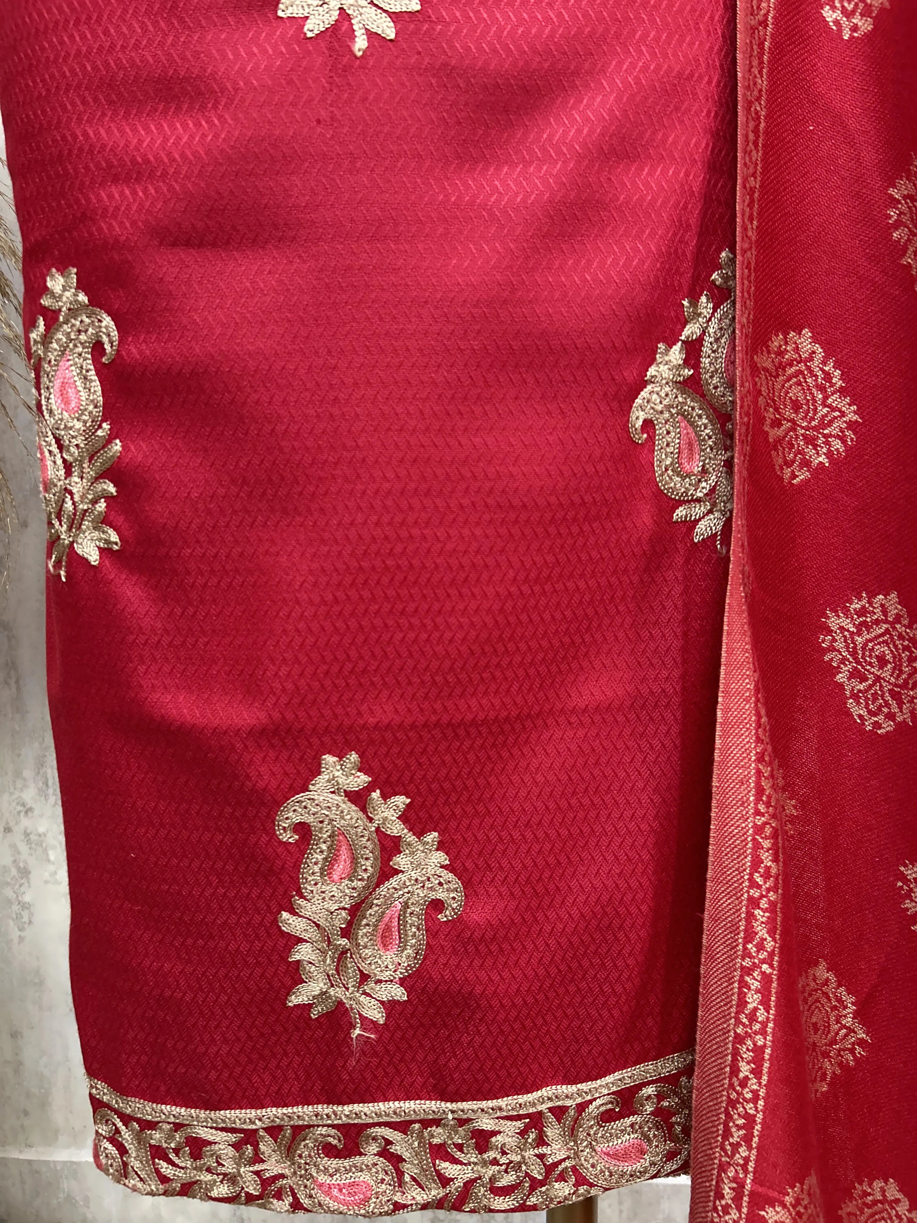 Royal Teal Unstiched Suit