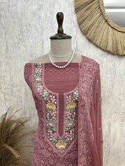 Graceful Lucknowis Unstiched Suit