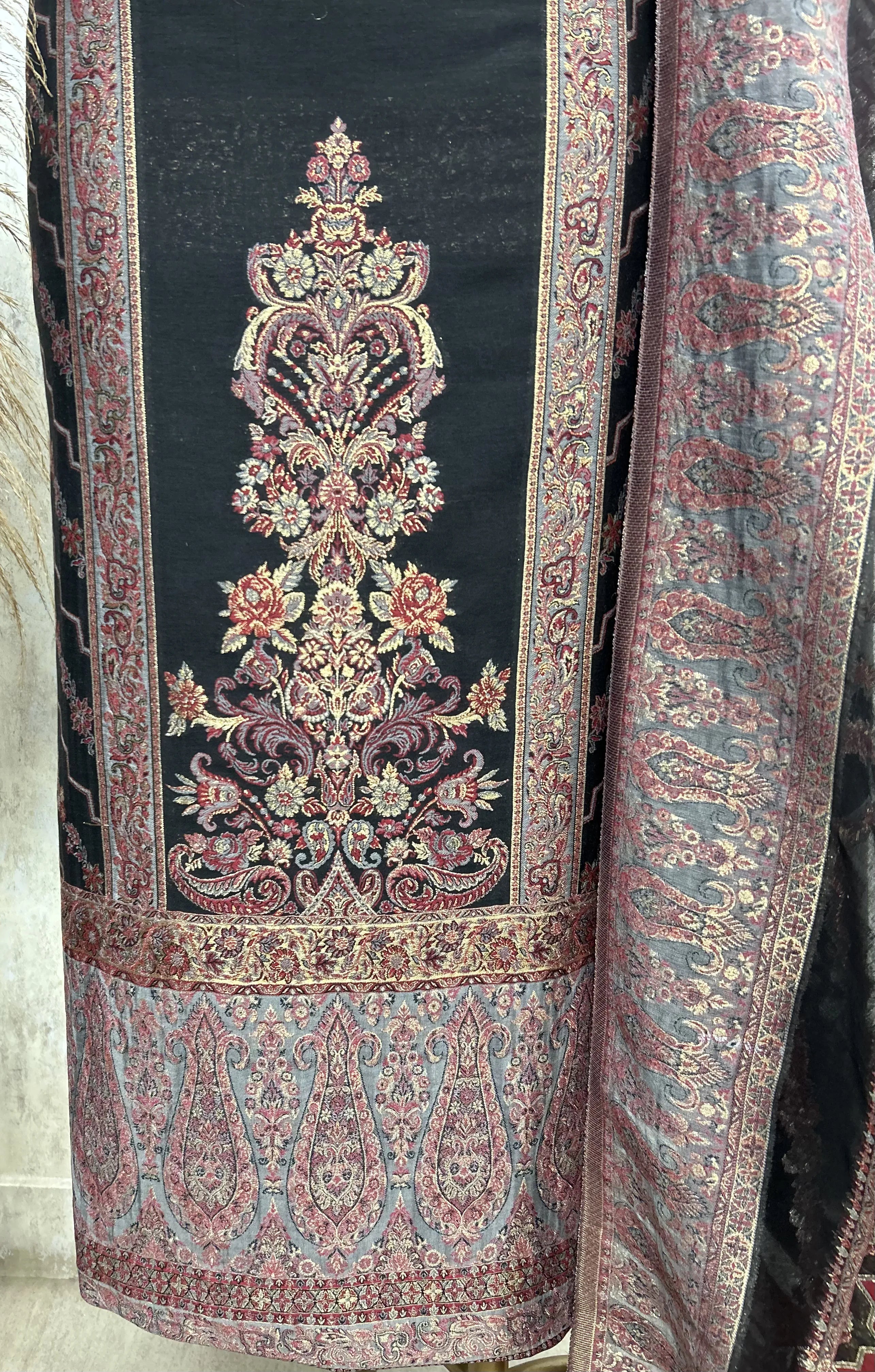 Classic Ethnic Weave Unstiched Suit