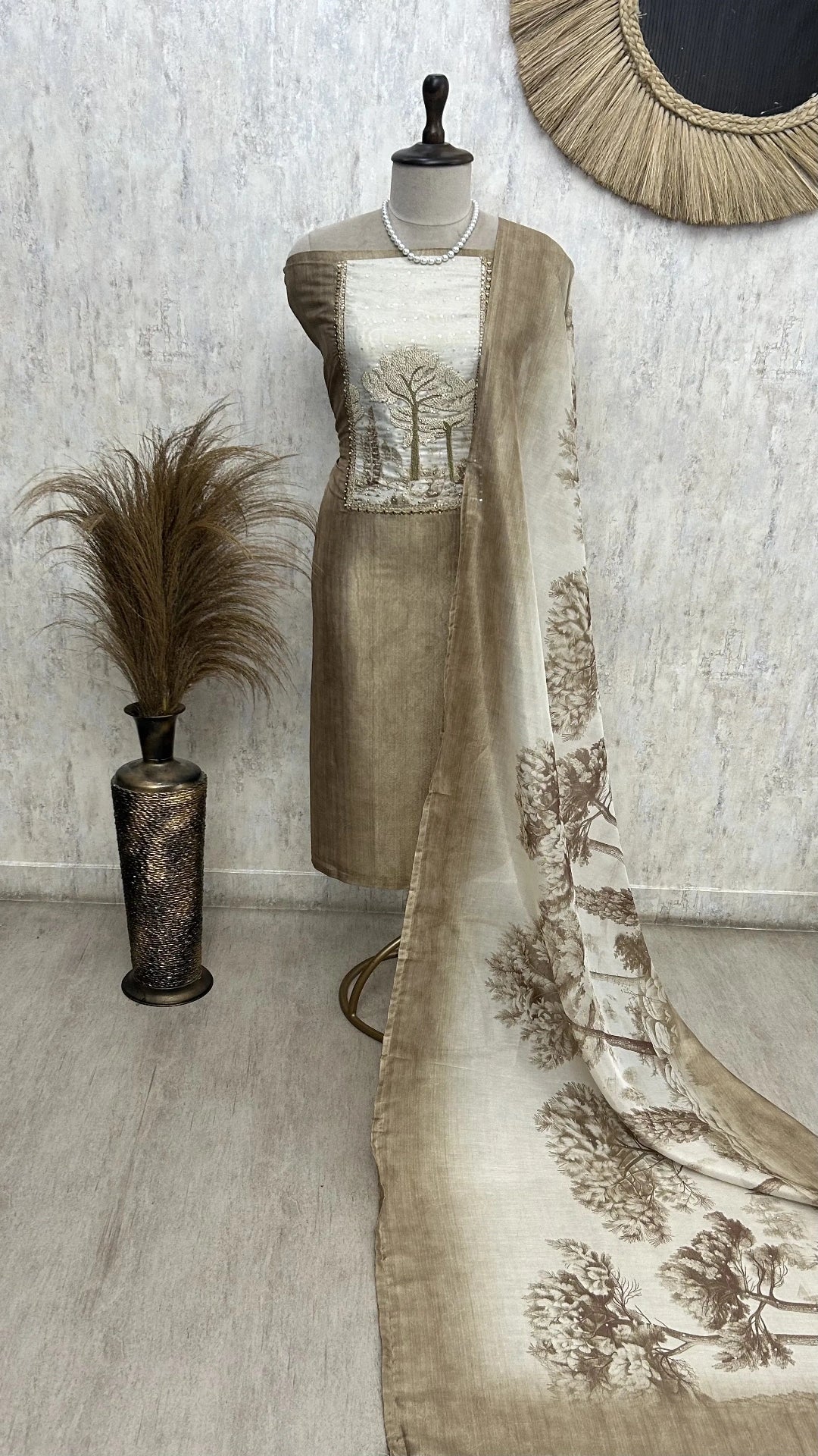 Pastel Grace Unstiched Suit