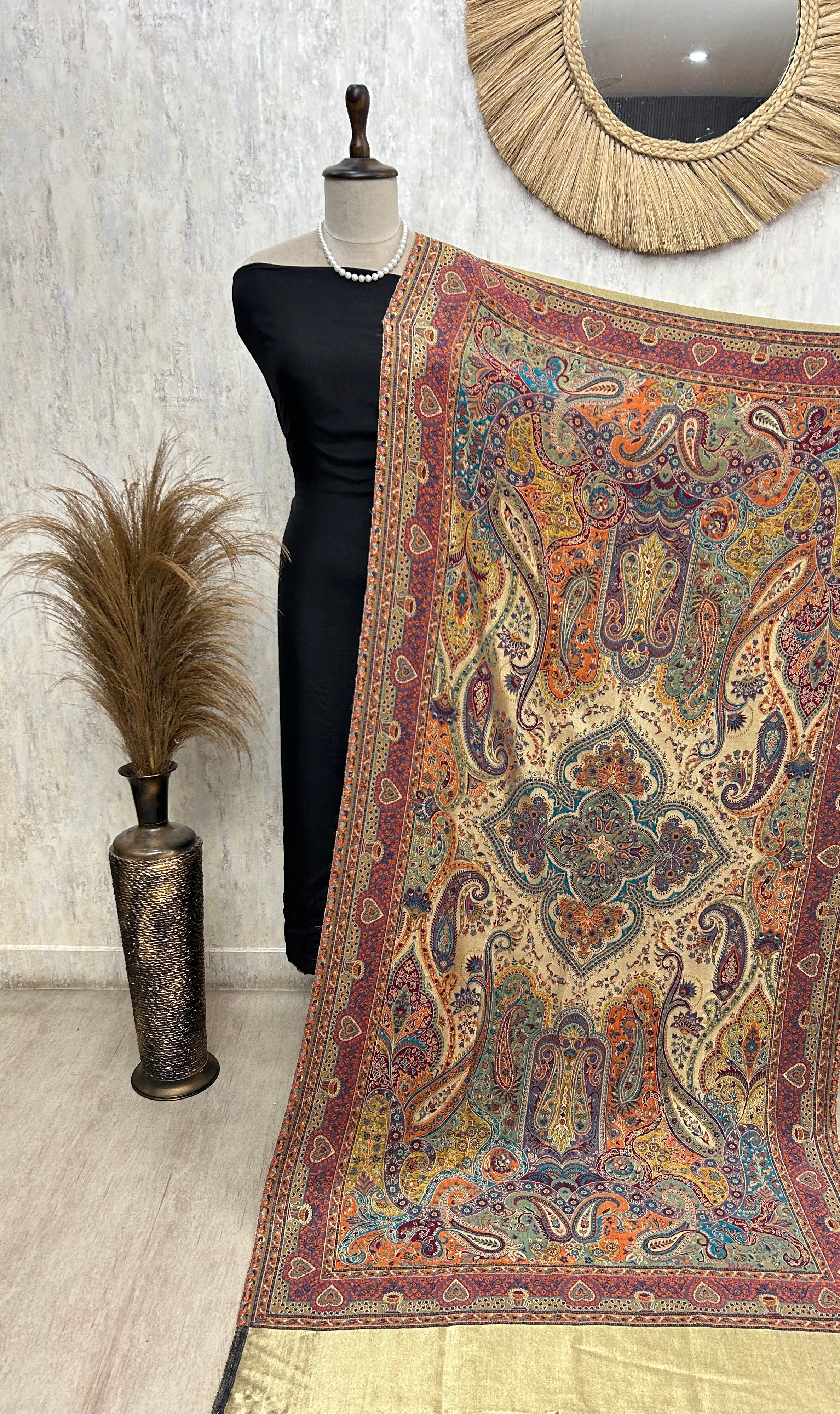 Reversible Semi Pashmina Unisex Shawls With Curated Box Packaging