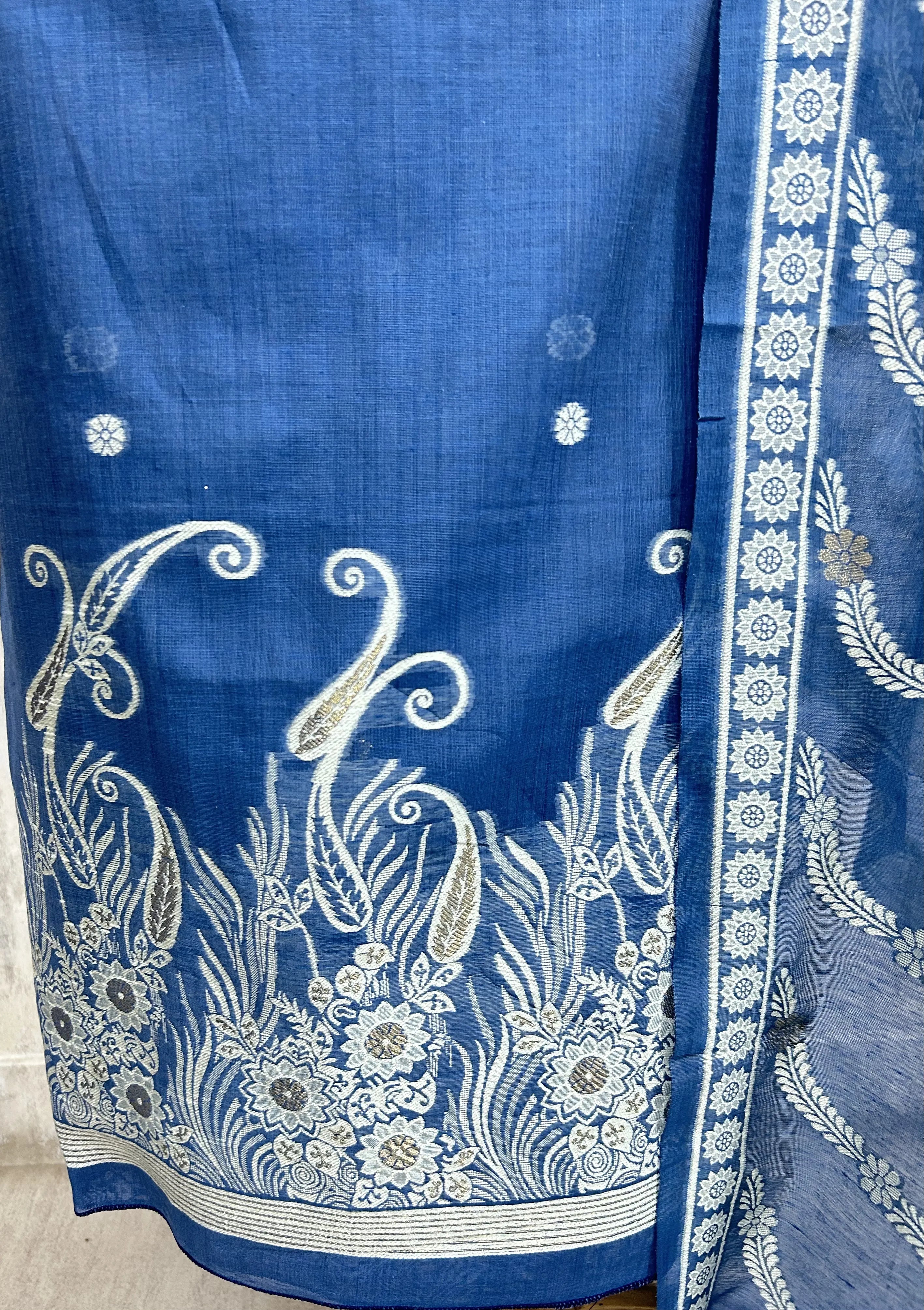 Indigo Heritage Elegance Unstiched Suit