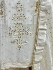 Pure Organza Unstitched Suit Set
