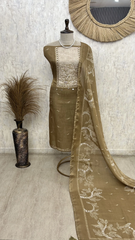 Regal Tree Motif Unstiched Suit