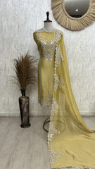 Antique Rose Elegance Unstiched Suit