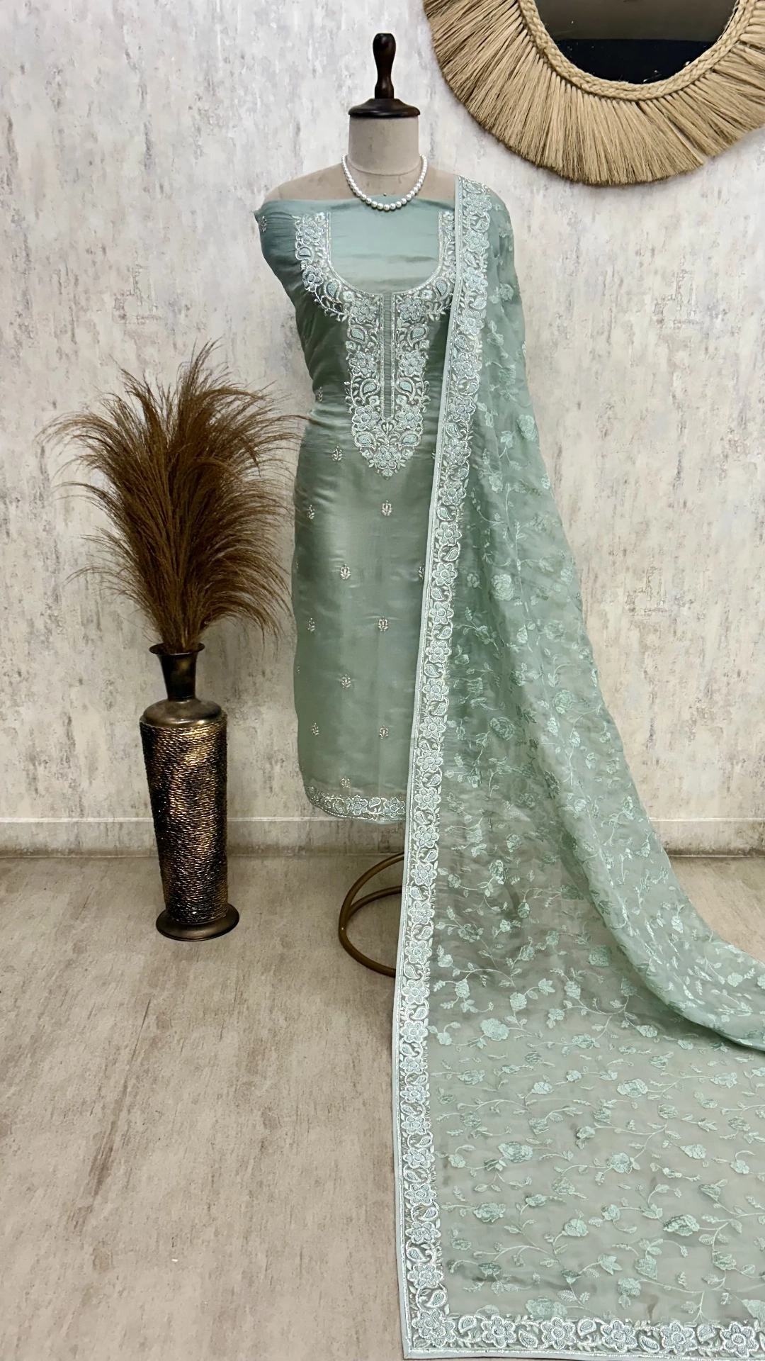 Soft Blush Heirloom Unstiched Suit