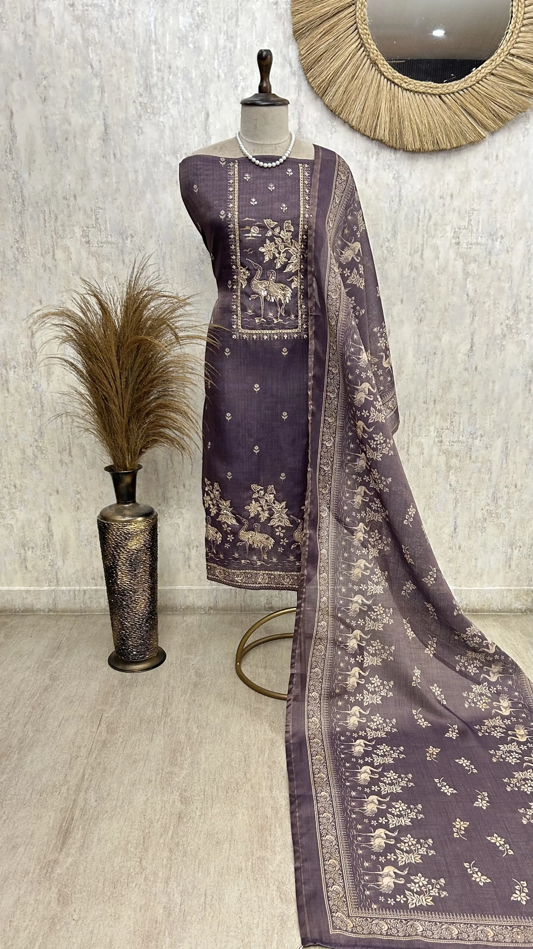 Forest Green Heritage Unstiched Suit