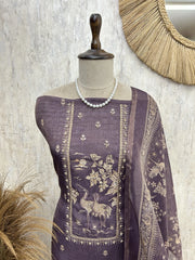 Forest Green Heritage Unstiched Suit