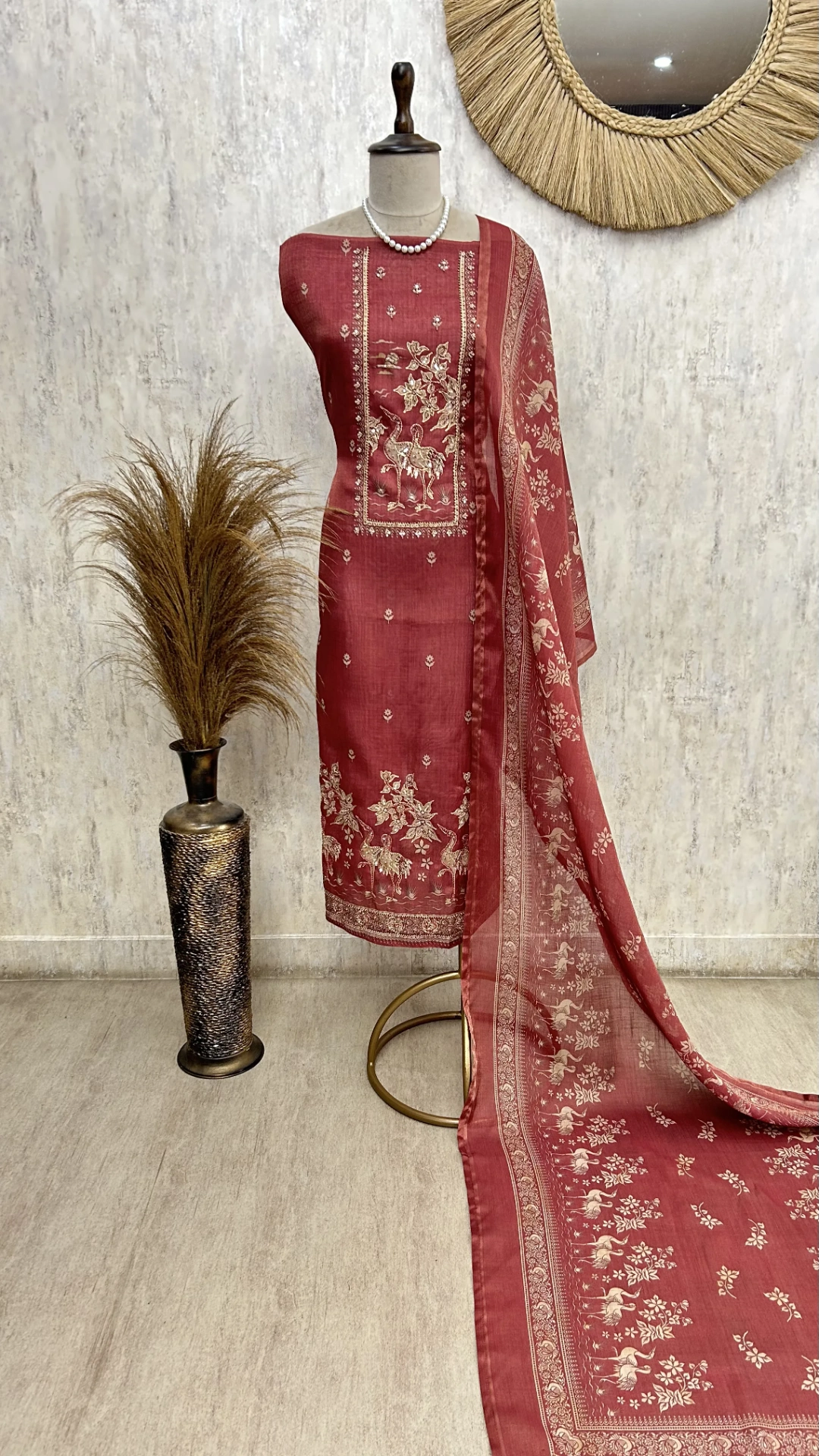 Forest Green Heritage Unstiched Suit