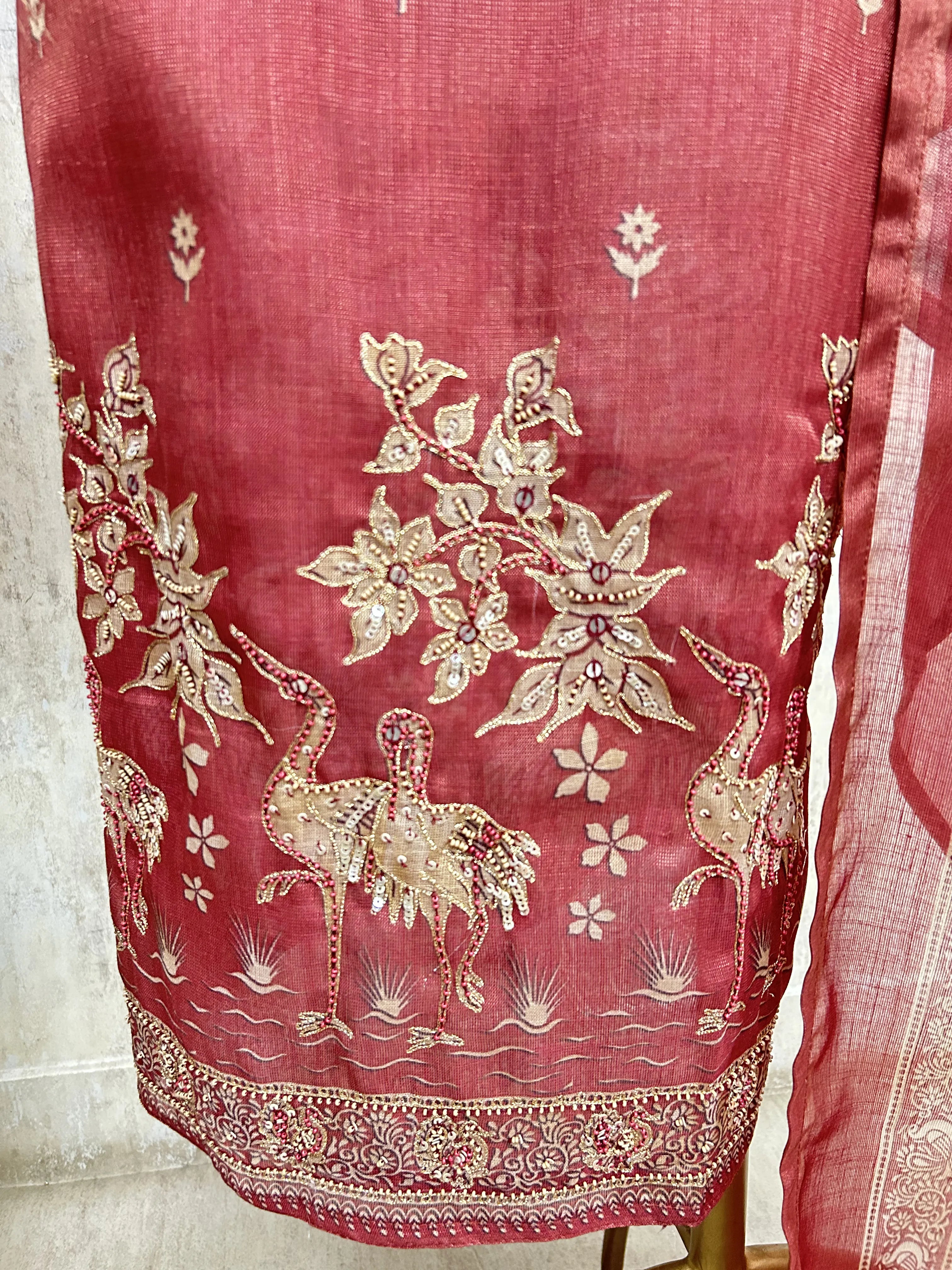 Forest Green Heritage Unstiched Suit