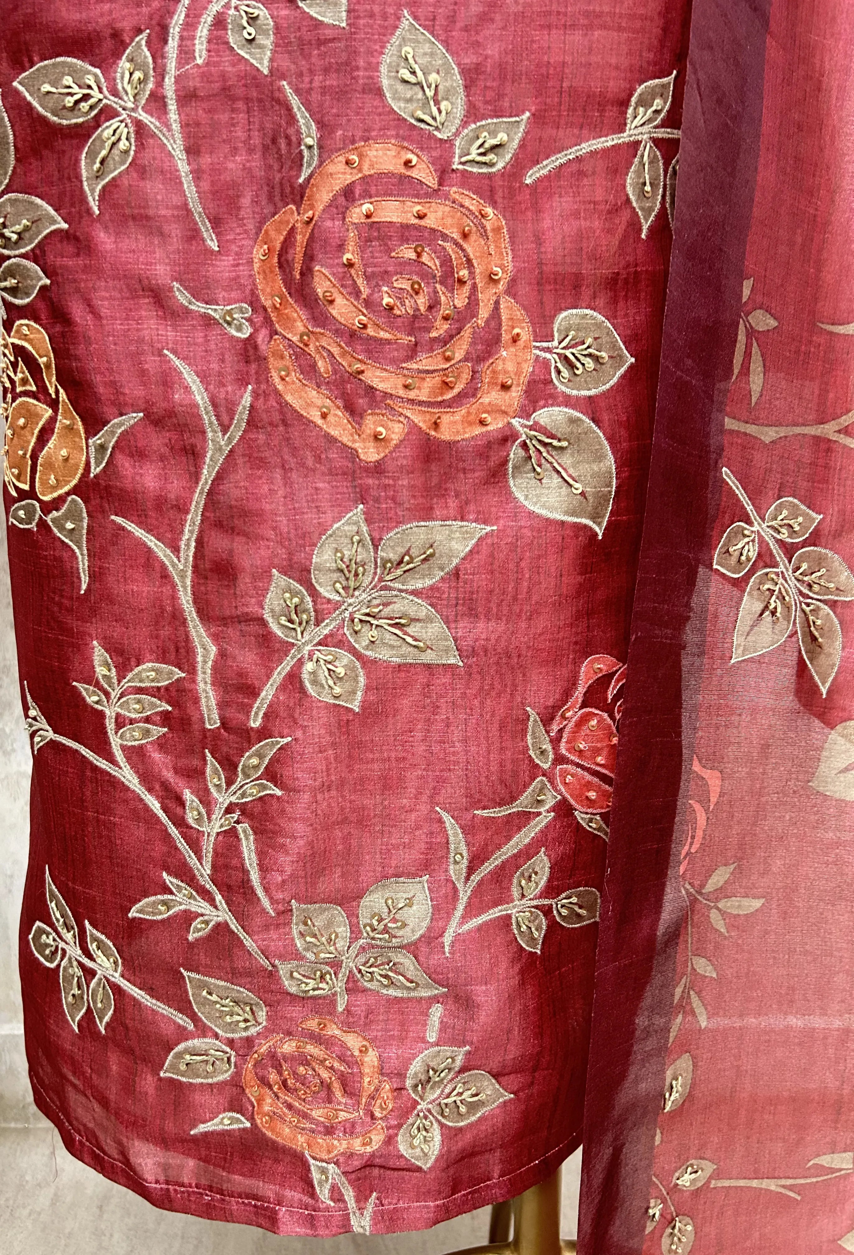 Nature Toned Elegance Unstiched Suit