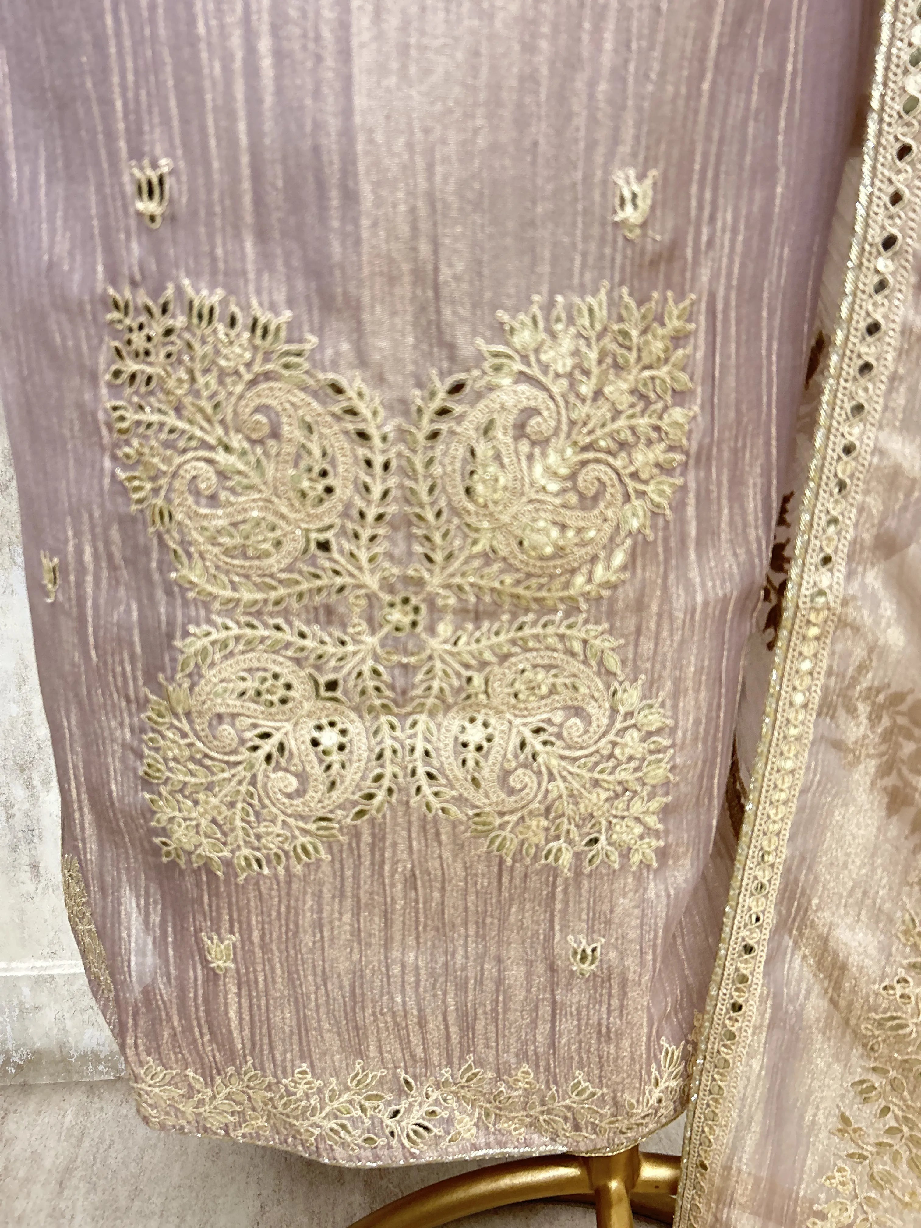 Soft Gold Serenity Unstiched Suit