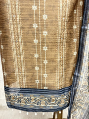 Regal Plum Elegance Unstiched Suit