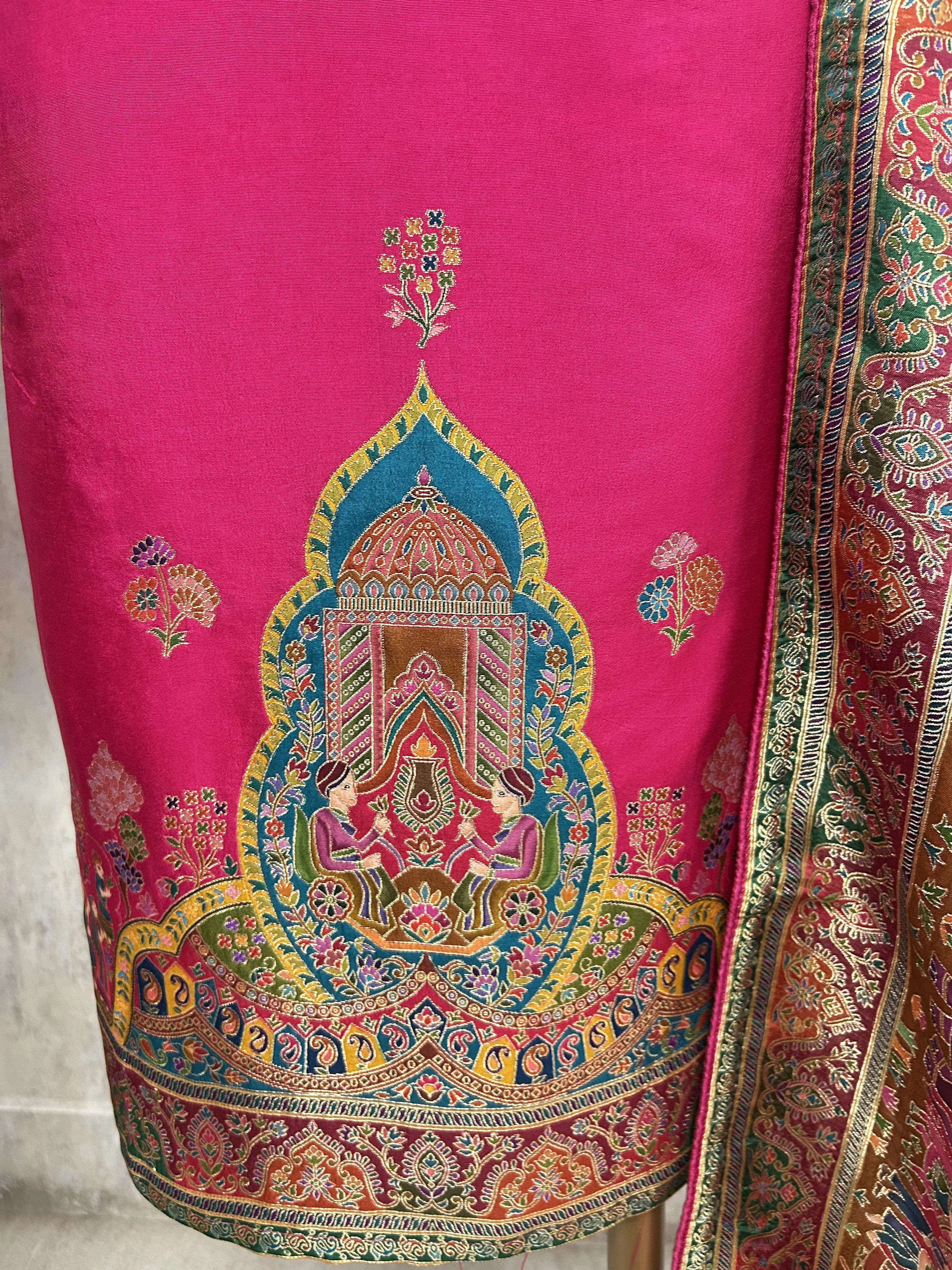 Royal Teal Elegance Unstiched Suit