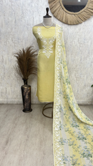 Rustic Wall Elegance Unstiched Suit