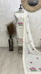 Heritage Bird Embroidery Unstiched Suit