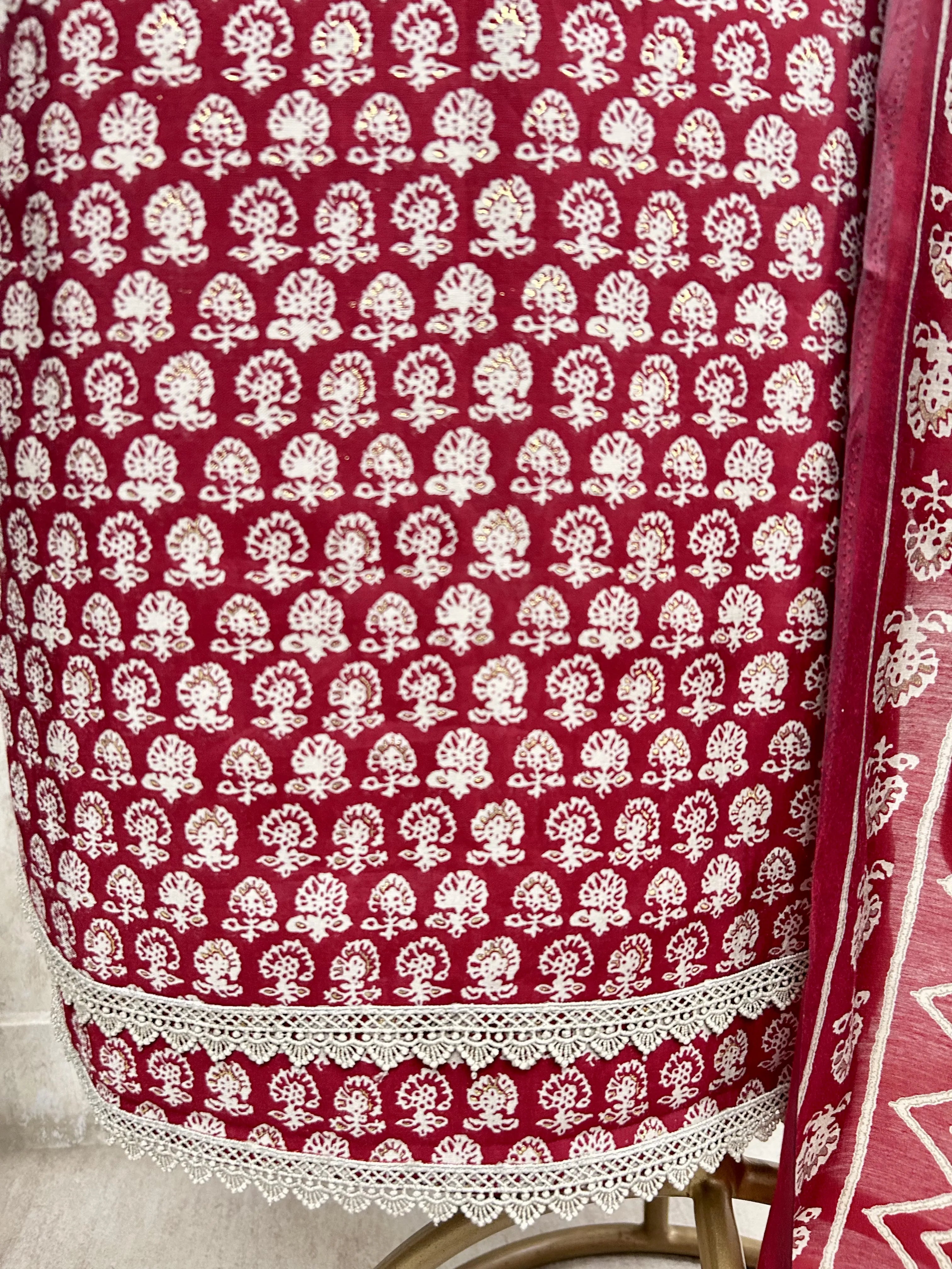 Timeless Chikan Beauty Unstiched Suit