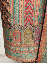 Vibrant Ethnic Weave Unstiched Suit