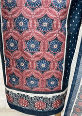 Midnight Ajrakh Elegance Unstiched Suit