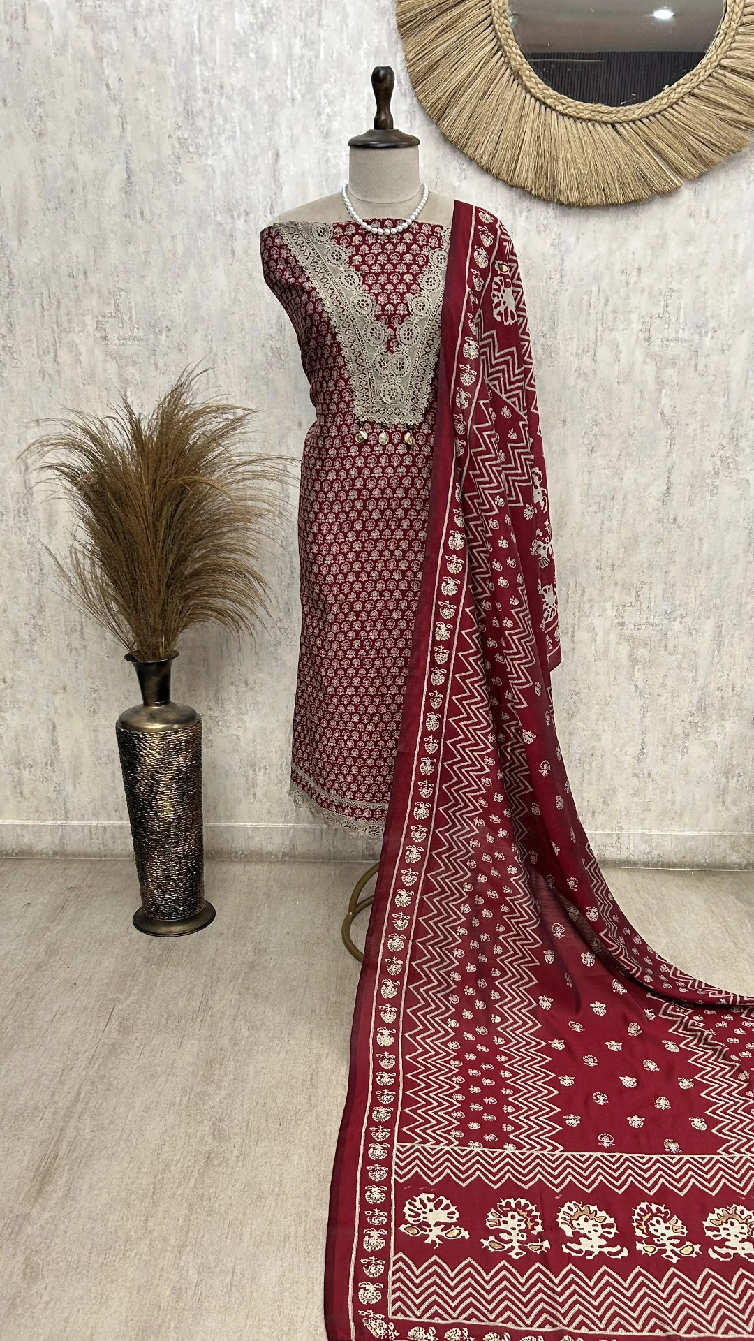 Nazakat in Indigo Unstiched Suit