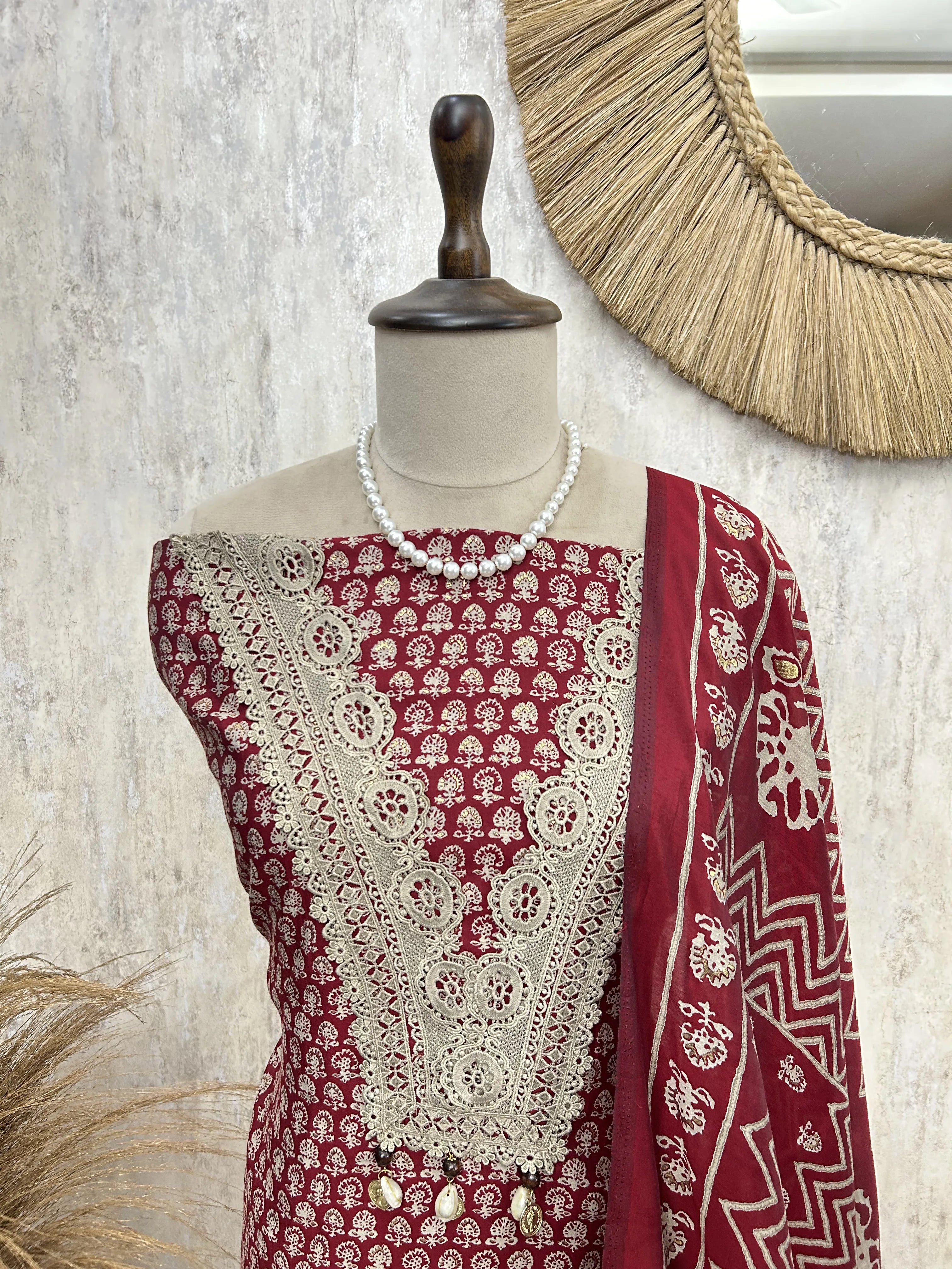 Nazakat in Indigo Unstiched Suit