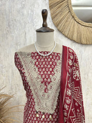 Nazakat in Indigo Unstiched Suit