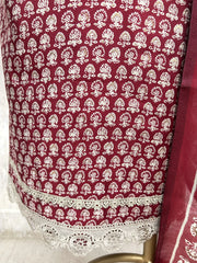 Nazakat in Indigo Unstiched Suit