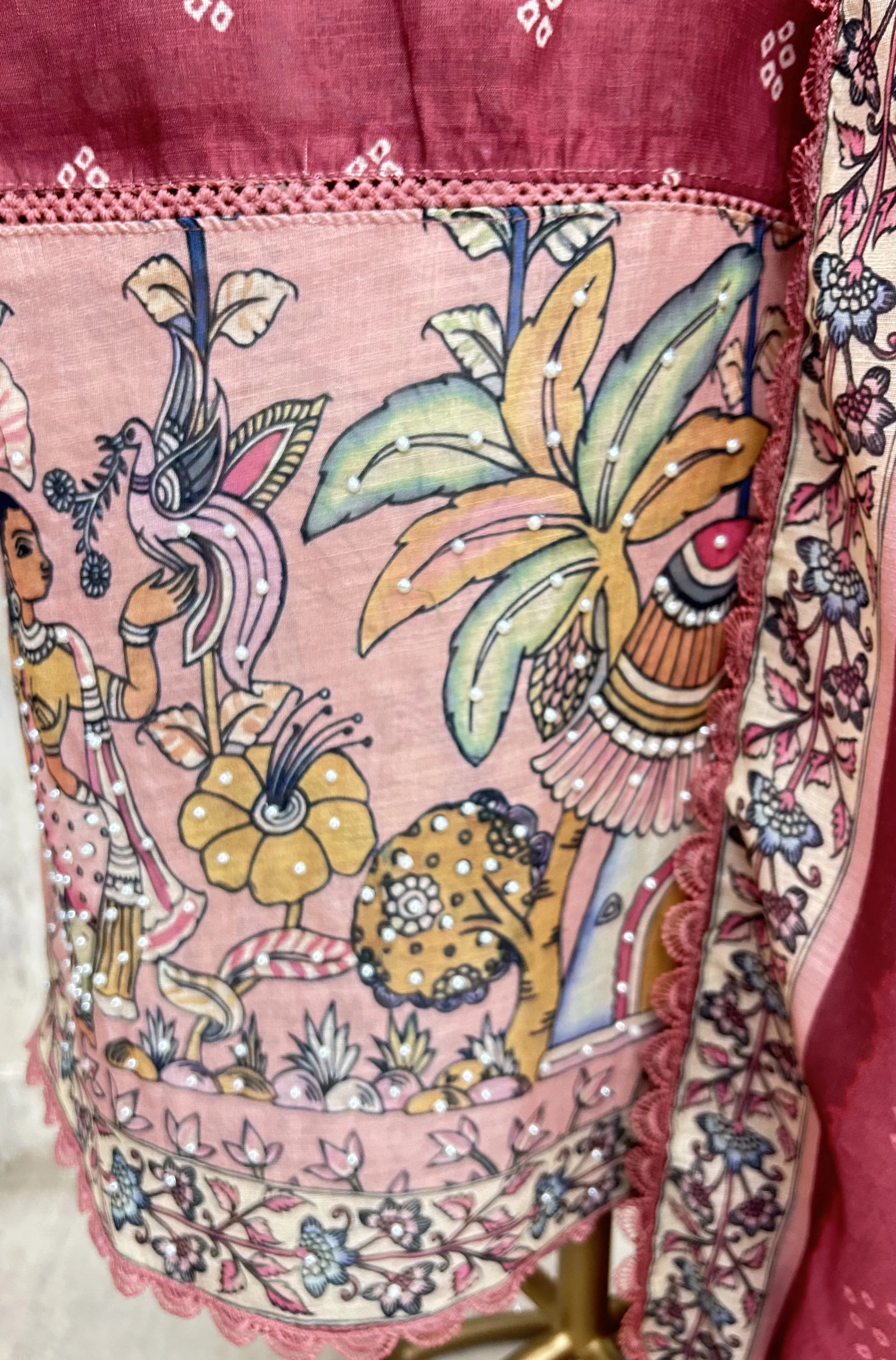 Mystic Village Art Unstitched Suit