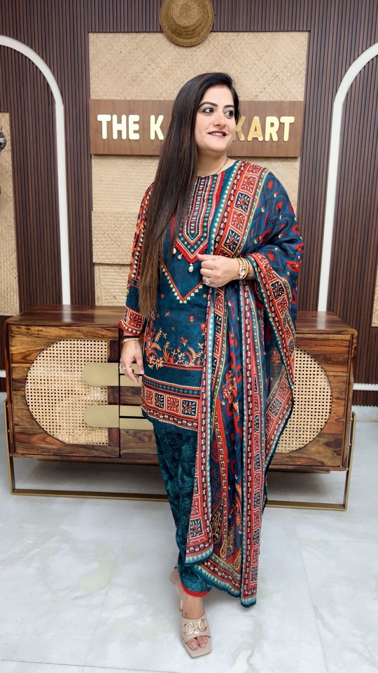 Printed Crepe Co-Ord Set