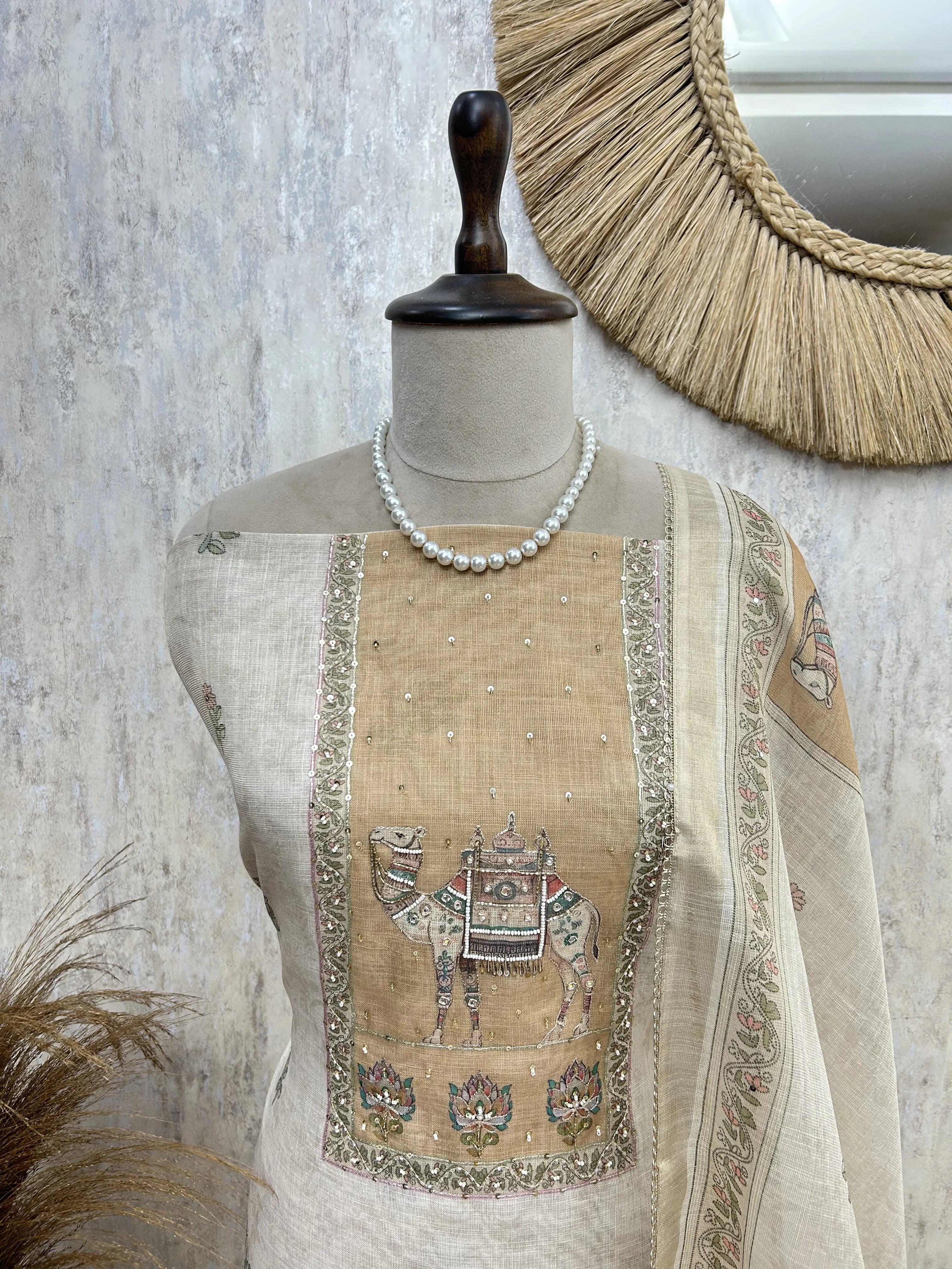 Blossom Trail Beauty Unstitched Suit