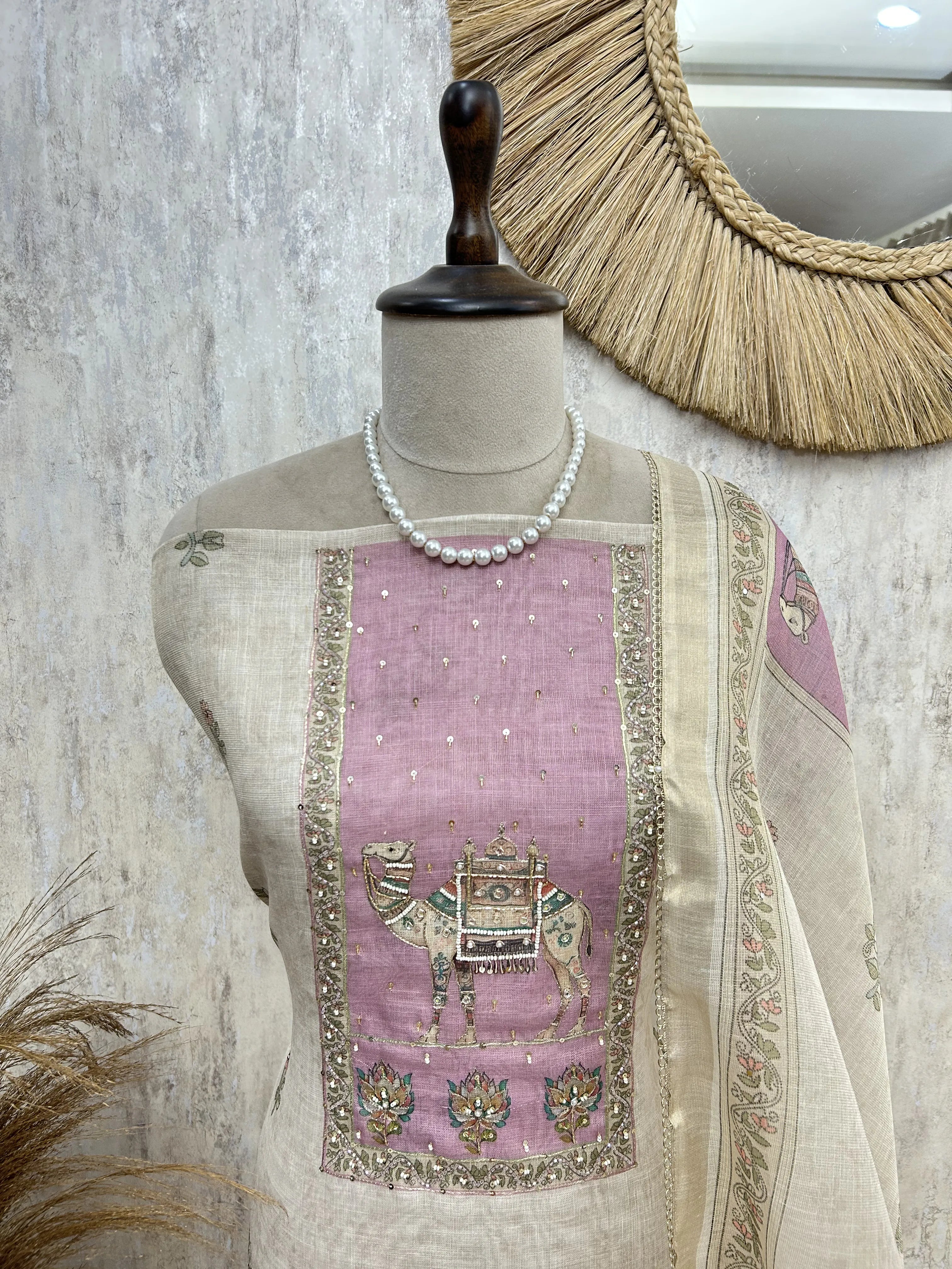 Blossom Trail Beauty Unstitched Suit