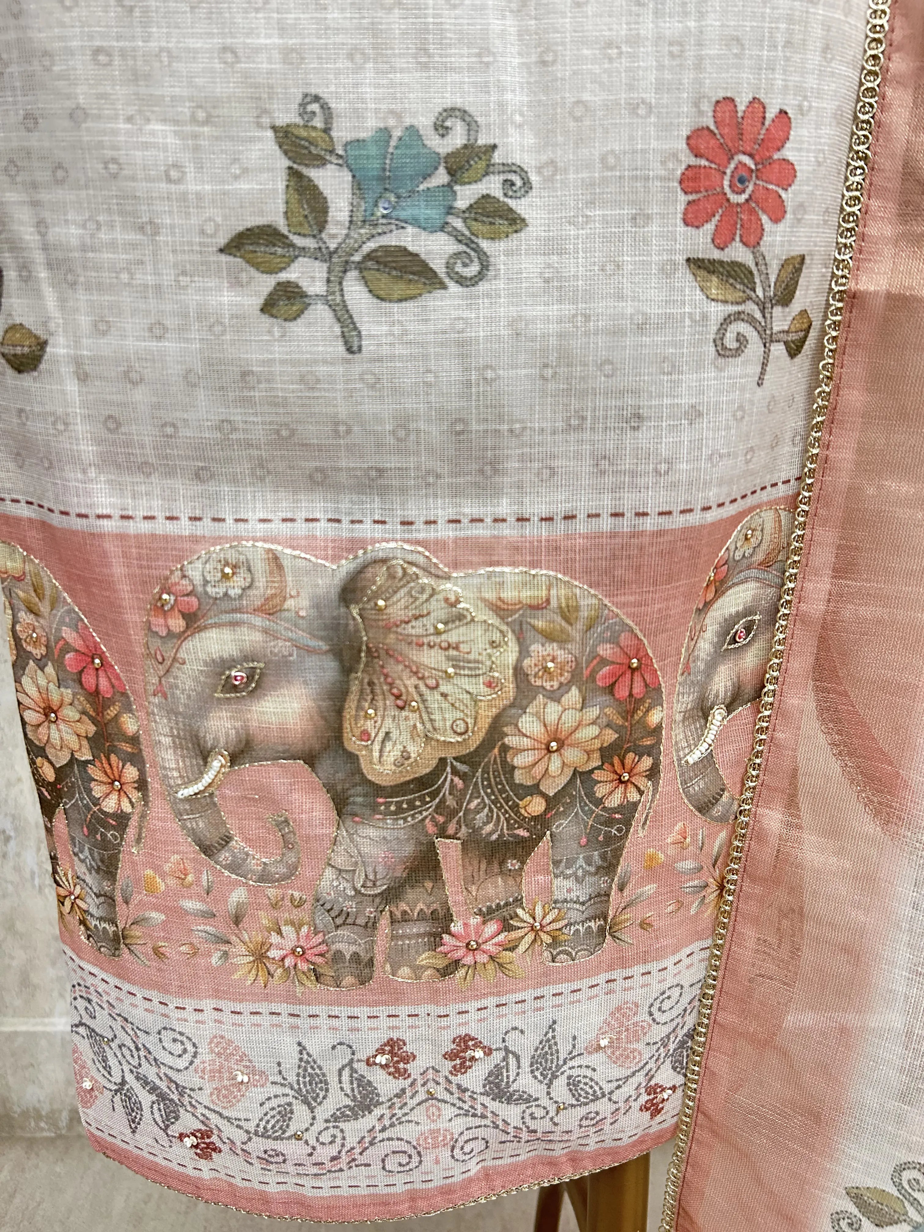 Blossom Trail Beauty Unstitched Suit