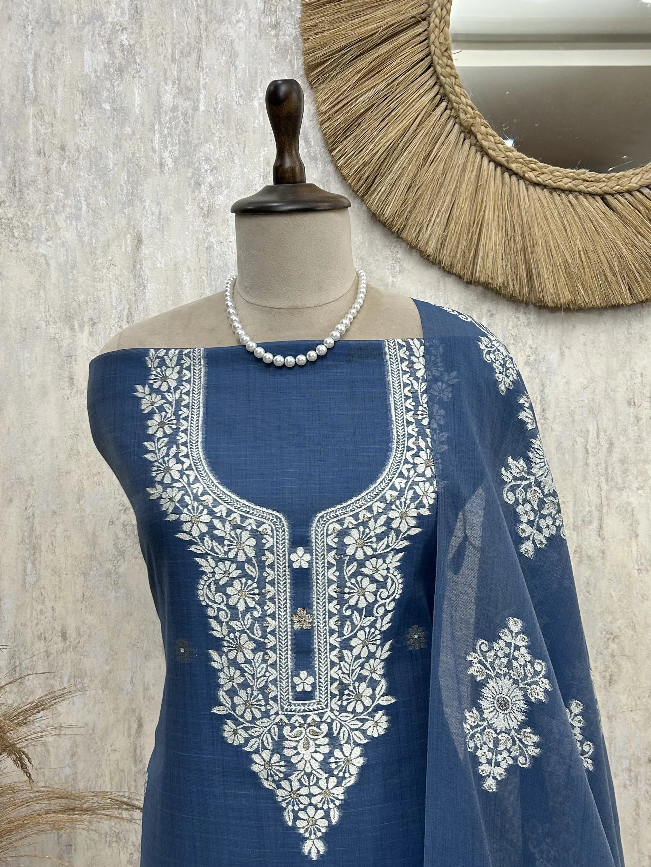 Royal Indigo Grace Unstitched Suit